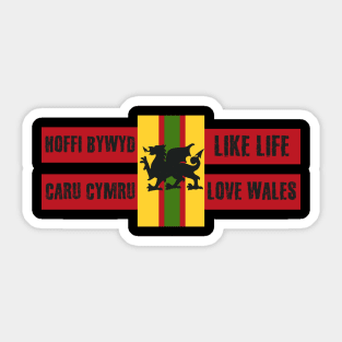 Like Life, Love Wales Sticker